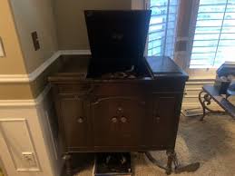 1914- Victor Victrola Antique Phonograph Cabinet Record ...