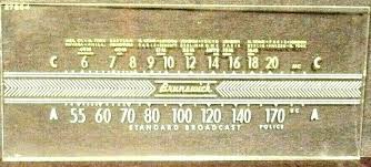 vintage BRUNSWICK 2689 ROUND TABLE AM RADIO part: GLASS ...