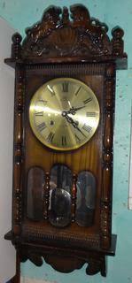 Vintage Kum Sung Wall Clock Wood and Plastic, Wind Up ...