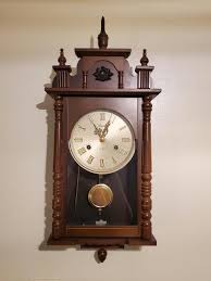 Linden 31 Day Wooden Wall Clock W/ Winding Key - Etsy