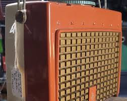 Rare 1957 Emerson Portable Radio: Space Age Design ...