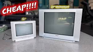 THESE CRT TVS WERE DIRT CHEAP! (27" SONY TRINITRON!) - YouTube