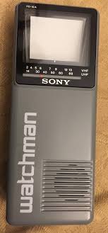 Vintage SONY WATCHMAN Portable Television TV Model FD-10A B&W Handheld Mini | eBay