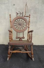 Antique Spinning Wheel Rocker,