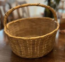 Mexican Vintage Rustic Baskets, Lot of 2 (one medium, one ...