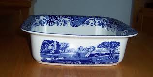 Spode Italian Blue Porcelain 10" Serving Dish Mint Condition ...