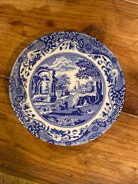 Spode Blue Italian Ascot Cereal Soup Dessert Bowl Set of 4