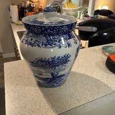 Porcelain Blue Kitchen Canisters & Jars for sale | eBay