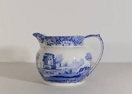 Large Italian Blue and White Spode Jug for sale at Pamono