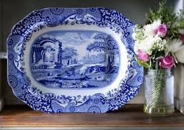 Spode Blue Italian Oval Platter | eBay