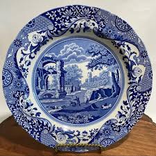 Spode | Dining | Antique Dinner Plate 5 Copeland Spode Italian Blue White | Poshmark