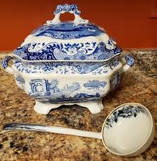 OLDER MARK Vintage Spode England c1816 Blue ITALIAN ...