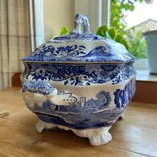 Vintage Spode Blue Italian Soup Tureen 3.4L 6pt, England ...