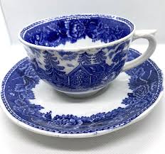 Arabia of Finland Landscape Blue Tea Cup and Saucer 7198382 ...