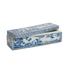 Blue Bird Porcelain Box - Shop Chinoiserie Decor - Dear Keaton
