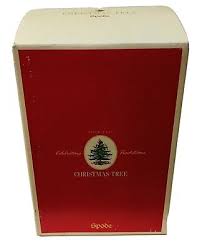 Spode Christmas Tree 9” Candle Lamp Holiday Santa Toy ...