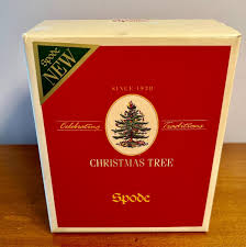 Spode Christmas Tree Pierced Pot Pourri Canister Jar & Lid ...