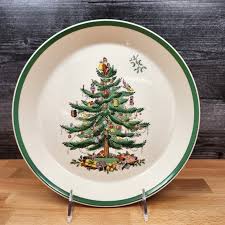 Spode Christmas Tree Round Versatile Dish England 9 3/4 ...