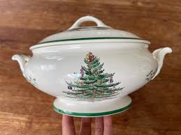 A Gorgeous Spode England Christmas Covered Bowl/terrine-covered Vegetable Tureen/dish/serving Bowl-very Rare! - Etsy