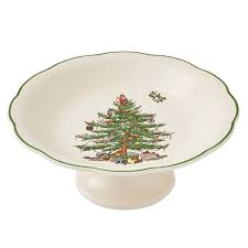 Spode Christmas Tree Sculpted Footed Candy Dish | Great ...
