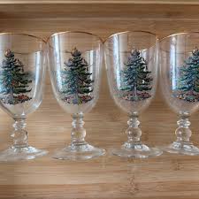Vintage Spode Water Goblet Vintage Set of 4 Christmas Tree Santa Water Goblets 16 Oz Spode Christmas Glass Beverage Glass Classic Christmas - Etsy