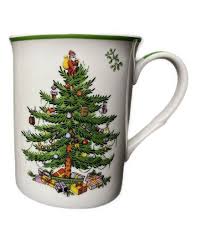 Spode Christmas Tree Design Mug & Dog Puppy in Boot Ornament ...