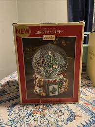 Spode Christmas Tree 250th Anniversary 6.5" Musical Snow ...