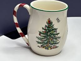 Spode Christmas Tree Peppermint Coffee Mugs (set of 4) - Etsy