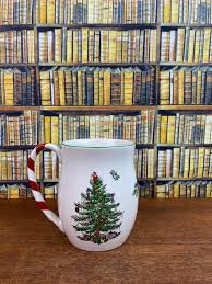 Spode Christmas Tree Coffee Mug: Peppermint Candy Cane ...