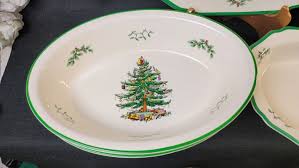 Spode Christmas Tree Set Of 4 Serving Dishes Platter | eBay
