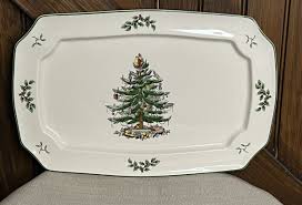 SPODE CHRISTMAS TREE Large Rectangular Serving Platter Main ...