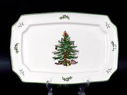 Spode Christmas Tree Rectangular 13" Platter - Etsy Israel