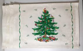SPODE CHRISTMAS TREE SET OF 4 FABRIC PLACEMATS 18 1/2" x 13 ...