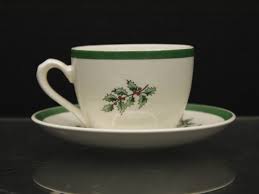 Vintage Spode Christmas Tree England Tea Cup and Saucer Set ...