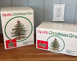 Spode Christmas Tree Hand Painted Teapot / Sugar and ...