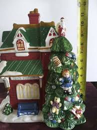 Spode Christmas Tree Village Train Station 2002 Cookie Jar Large | eBay