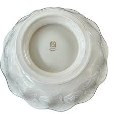 Lenox Scalloped Large Round Footed Serving Bowl 24K Trim ...