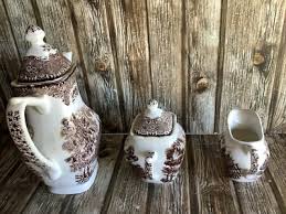 BEAUTIFUL TEA SET - ENGLISH COUNTRY INNS - BRINDLEY ...