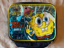 Nickelodeon Spongebob Squarepants Lunch Box Insulated Lunch Bag Vintage Retro | eBay