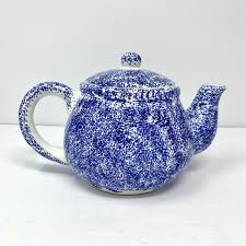 Vintage Young's Pottery Roster Tea Pot Hand Painted Pre ...