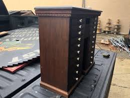 gorgeous c1880 jewelers cabinet Mahogany porcelain pulls ...