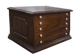 Tall Tabletop Printer's Cabinet