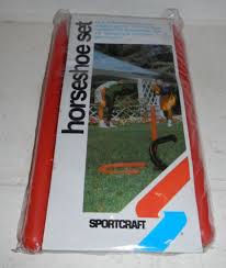 New NIB Rare Sportcraft Horseshoes Set In Wooden Crate Box | eBay