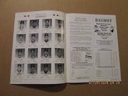 SAL Fayetteville Generals Vintage Defunct Circa 1988 Team Logo Baseball Program | eBay