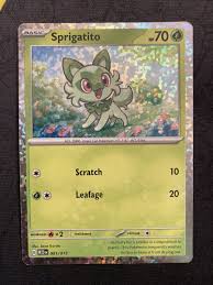Pokemon TCG Sprigatito 001/015 McDonald's Holo Promo | eBay