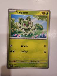 Sprigatito 13/198 Pokémon TGC Scarlet & Violet | eBay