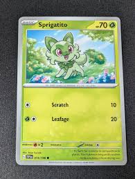 SPRIGATITO Pokemon Scarlet & Violet 013/198 | eBay