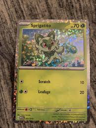 Sprigatito 001/015 McDonald's Match Battle Holo Rare Promo ...