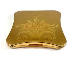 Vintage Compact Elgin American Floral 1940s Gift - Etsy