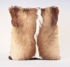 Springbok fur front and cloth back.